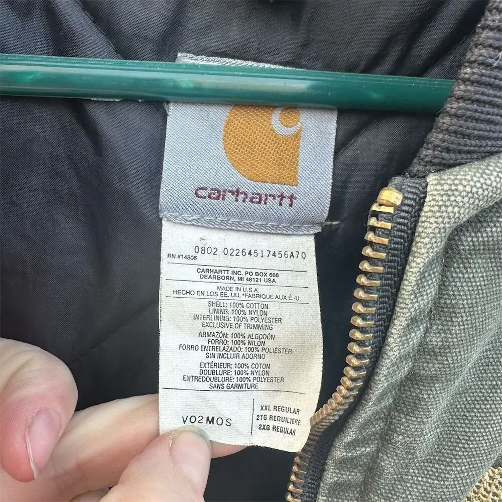 Carhartt Men's Vintage Canvas Quilted Work Vest Size 2X - Picture 3 of 6